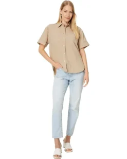 Madewell Oversized Boxy Button-Up Shirt in Signature Poplin | Shirts & Tops -Bold Closet Shop 612Gz75DlbL. AC SR736920