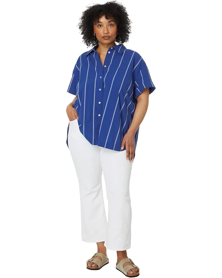 Madewell Plus Curvy Kick Out Crop Jeans in Pure White 4 Madewell Plus Curvy Kick Out Crop Jeans in Pure White - Image 4