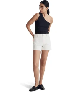 Madewell The High-Rise Sailor Short in Tile White | Shorts -Bold Closet Shop 61KRIb vg2L. AC SR736920