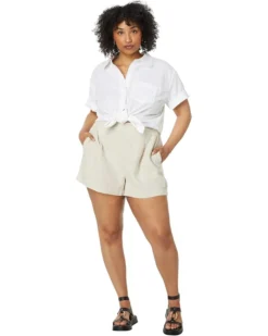 Madewell Clean Pull-On Shorts in 100% Linen -Bold Closet Shop 61N Bb UGVL. AC SR736920