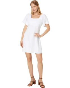 Madewell Square-Neck Mini Dress in 100% Linen | Dresses -Bold Closet Shop 61QO YD0xL. AC SR736920