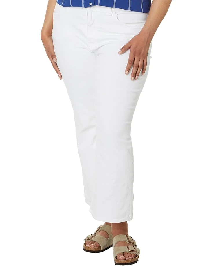 Madewell Plus Curvy Kick Out Crop Jeans in Pure White 1 Madewell Plus Curvy Kick Out Crop Jeans in Pure White
