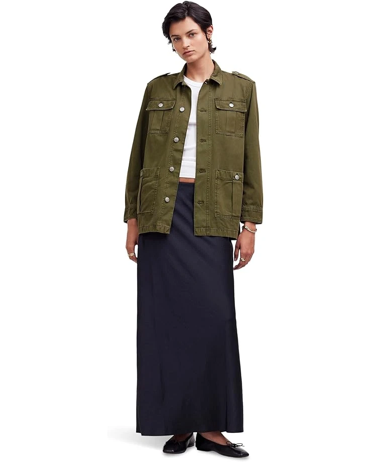 Madewell Chino Safari Jacket in Faded Ivy | Coats & Outerwear 4 Madewell Chino Safari Jacket in Faded Ivy | Coats & Outerwear - Image 4