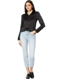Madewell Darted Button-Up Shirt in Satin | Shirts & Tops -Bold Closet Shop 61ZY0 P1B L. AC SR736920