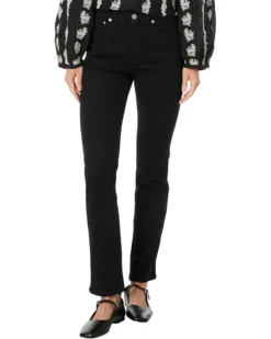 Madewell Midrise Stovepipe in Black Rinse Wash | Jeans