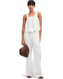 Madewell Embroidered A-Line Top in 100% Linen | Shirts & Tops -Bold Closet Shop 61dV i5S7hL. AC SR736920