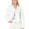Madewell Cropped Denim Jacket in Tile White | Coats & Outerwear
