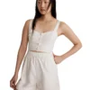 Madewell Modular Sleeveless Romper in 100% Linen | Jumpsuits & Rompers