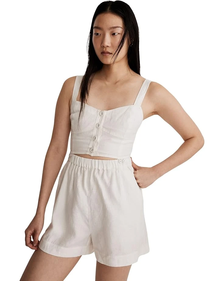 Madewell Modular Sleeveless Romper in 100% Linen | Jumpsuits & Rompers 1 Madewell Modular Sleeveless Romper in 100% Linen | Jumpsuits & Rompers