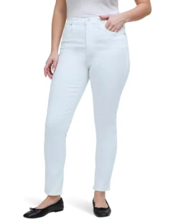 Madewell High-Rise Stovepipe Jeans in Pure White