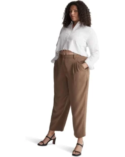 Madewell Pleated Tapered-Leg Pants