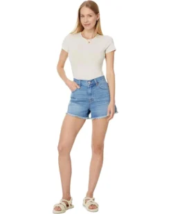 Madewell Relaxed Mid-Length Denim Shorts in Bonavie Wash: Raw-Hem Edition -Bold Closet Shop 61ksPxJAL1L. AC SR736920