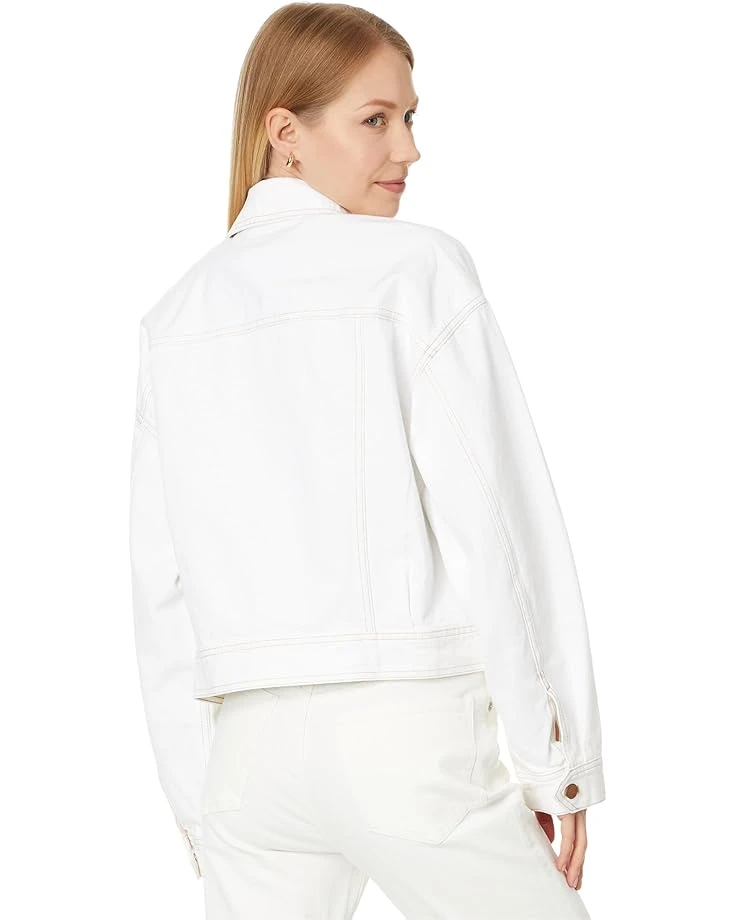 Madewell Cropped Denim Jacket in Tile White | Coats & Outerwear 2 Madewell Cropped Denim Jacket in Tile White | Coats & Outerwear - Image 2