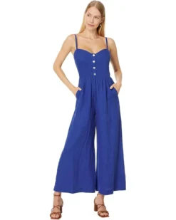 Madewell Sleeveless Wide-Leg Jumpsuit in 100% Linen | Jumpsuits & Rompers -Bold Closet Shop 61m4Wxd99L. AC SR736920