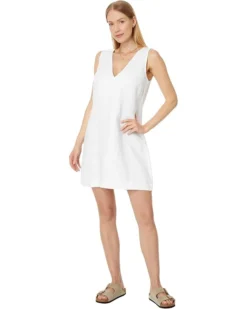 Madewell V-Neck Mini Dress in Heavyweight Linen | Dresses -Bold Closet Shop 61niKOJAUGL. AC SR736920