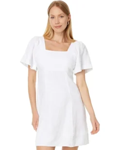 Madewell Square-Neck Mini Dress in 100% Linen | Dresses