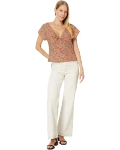 Madewell Twist-Front Seamed Top in Poplin | Shirts & Tops -Bold Closet Shop 61y LNwtplL. AC SR736920