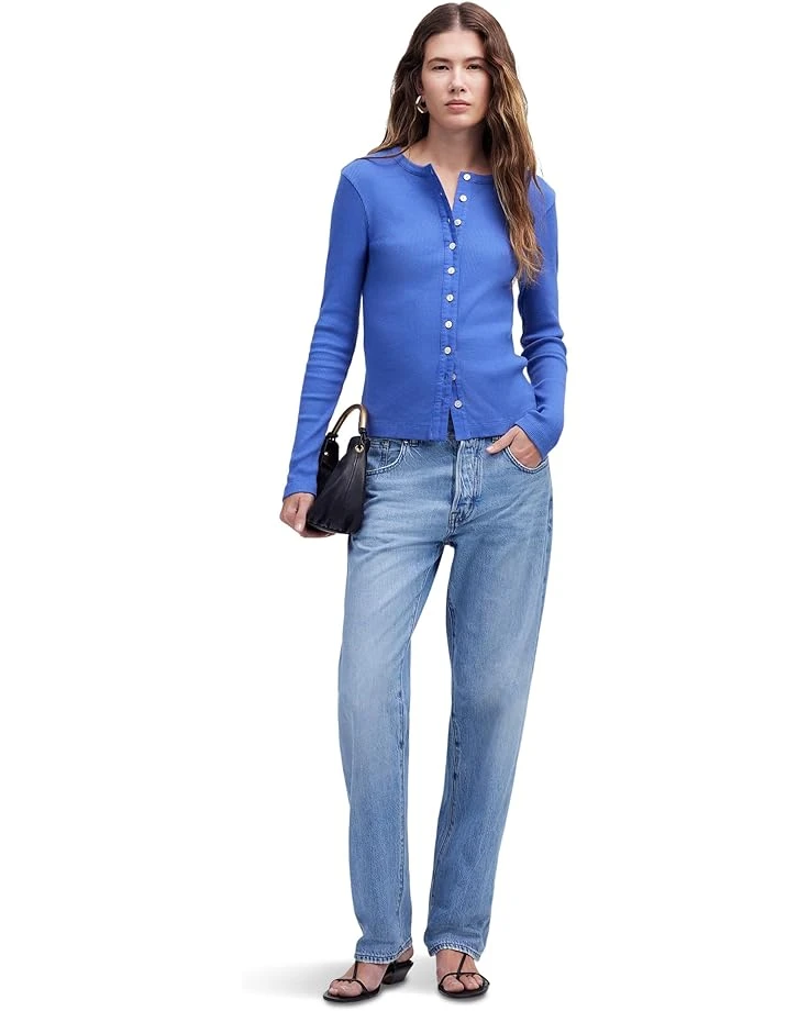 Madewell Long Sleeve Ribbed Cardigan | Shirts & Tops 3 Madewell Long Sleeve Ribbed Cardigan | Shirts & Tops - Image 3