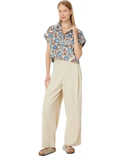 Madewell Crop Dolman Shirt in Floral 100% Linen | Shirts & Tops -Bold Closet Shop 71 UJGJ8f4L. AC SR736920