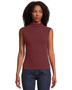 Madewell Mock Neck Cotton Rib Top | Shirts & Tops