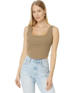 Madewell The Tailored Crop Tank in Sleekhold | Shirts & Tops -Bold Closet Shop 712idq9YJ L. AC SR736920