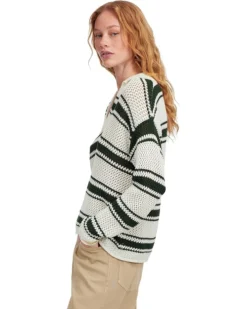 Madewell Stripe Madeleine Open Stitch Long Sleeve Polo | Shirts & Tops -Bold Closet Shop 716WuZGmkpL. AC SR736920
