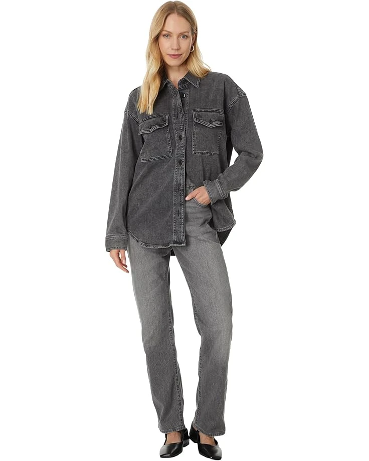 Madewell Black Mushy Long Sleeve Shirt in Chamber Wash | Shirts & Tops 5 Madewell Black Mushy Long Sleeve Shirt in Chamber Wash | Shirts & Tops - Image 5