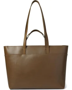 Madewell The Zip-Top Essential Tote in Leather | Handbags