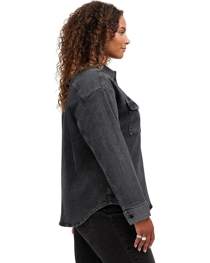Madewell Black Mushy Long Sleeve Shirt in Chamber Wash | Shirts & Tops 2 Madewell Black Mushy Long Sleeve Shirt in Chamber Wash | Shirts & Tops - Image 2