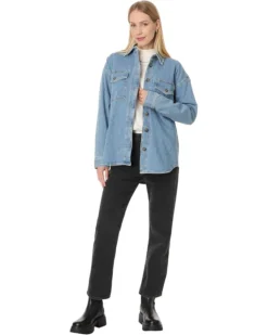 Madewell Mushy Long Sleeve Shirt in Blissfield Wash | Shirts & Tops -Bold Closet Shop 71CHAZZesTL. AC SR736920