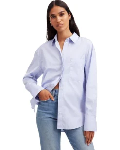 Madewell Relaxed Shirt - Midweight Poplin Everf | Shirts & Tops
