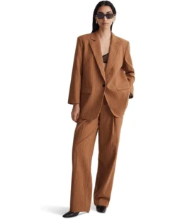 Madewell Oversized Blazer in Pinstripe | Coats & Outerwear