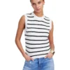 Madewell Stripe Seneca Cotton Boucle Tank | Sweaters