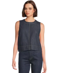 Madewell Boxy Denim Shell In Essex Wash | Shirts & Tops