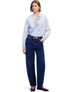 Madewell Big Shirt - Double Weave Stripe Chambray | Shirts & Tops -Bold Closet Shop 71PLxMbKtPL. AC SR736920