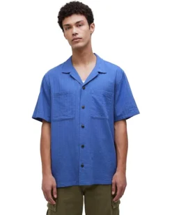 Madewell Easy Short-Sleeve Shirt in Stripe | Shirts & Tops