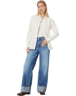 Madewell Denim Perfect Western Shirt Ecru | Shirts & Tops -Bold Closet Shop 71QjclGQX8L. AC SR736920