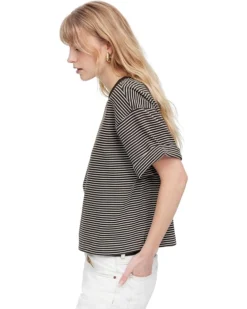 Madewell Short Sleeve Sweatshirt Style Stripe | Shirts & Tops -Bold Closet Shop 71QkwRU3oPL. AC SR736920