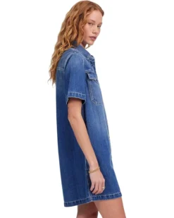 Madewell Boxy Short Sleeve Shirt Dress in Demarco Wash | Dresses -Bold Closet Shop 71SuRTsmP4L. AC SR736920