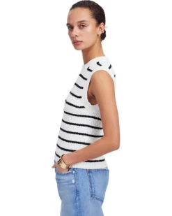Madewell Stripe Seneca Cotton Boucle Tank | Sweaters -Bold Closet Shop 71T2dmp36HL. AC SR736920