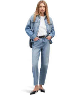 Madewell Perfect Vintage Wide Light Crop in Hallstead Wash | Jeans