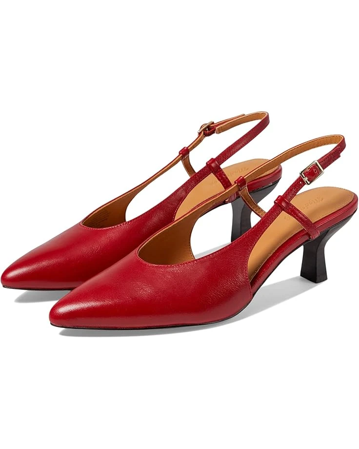Madewell The Debbie Slingback Pump In Leather | Heels 1 Madewell The Debbie Slingback Pump In Leather | Heels