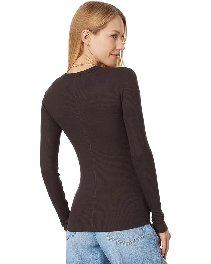 Madewell Modal Rib Long Sleeve Crew Neck | Shirts & Tops 2 Madewell Modal Rib Long Sleeve Crew Neck | Shirts & Tops - Image 2