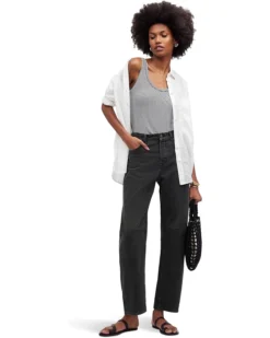 Madewell The Darted Barrel-Leg Jean in Olenda Wash | Jeans -Bold Closet Shop 71kjen3NfVL. AC SR736920