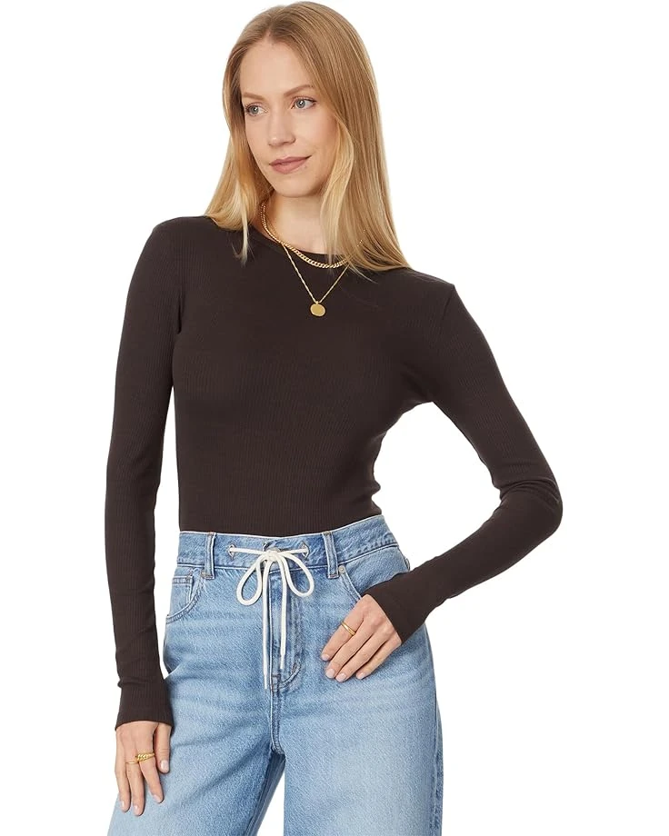 Madewell Modal Rib Long Sleeve Crew Neck | Shirts & Tops 1 Madewell Modal Rib Long Sleeve Crew Neck | Shirts & Tops