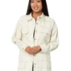 Madewell Bouclé Oversized Shirt-Jacket in Windowpane | Shirts & Tops