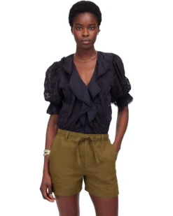 Madewell Utility E Back Shorts - 100% Linen