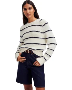 Madewell Mare Textured Stripe Pullover | Sweaters