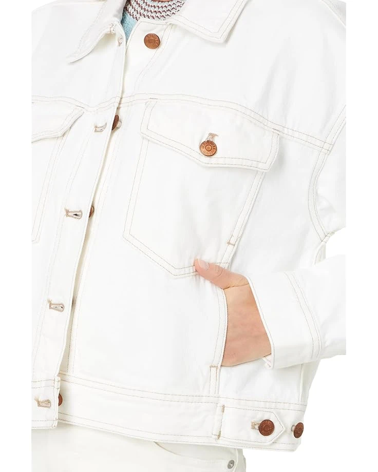Madewell Cropped Denim Jacket in Tile White | Coats & Outerwear 3 Madewell Cropped Denim Jacket in Tile White | Coats & Outerwear - Image 3
