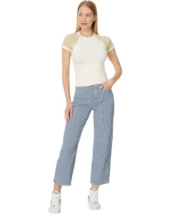Madewell The Perfect Vintage Wide-Leg Crop Jean in Indigo Railroad Stripe | Jeans -Bold Closet Shop 71supyzTt8L. AC SR736920
